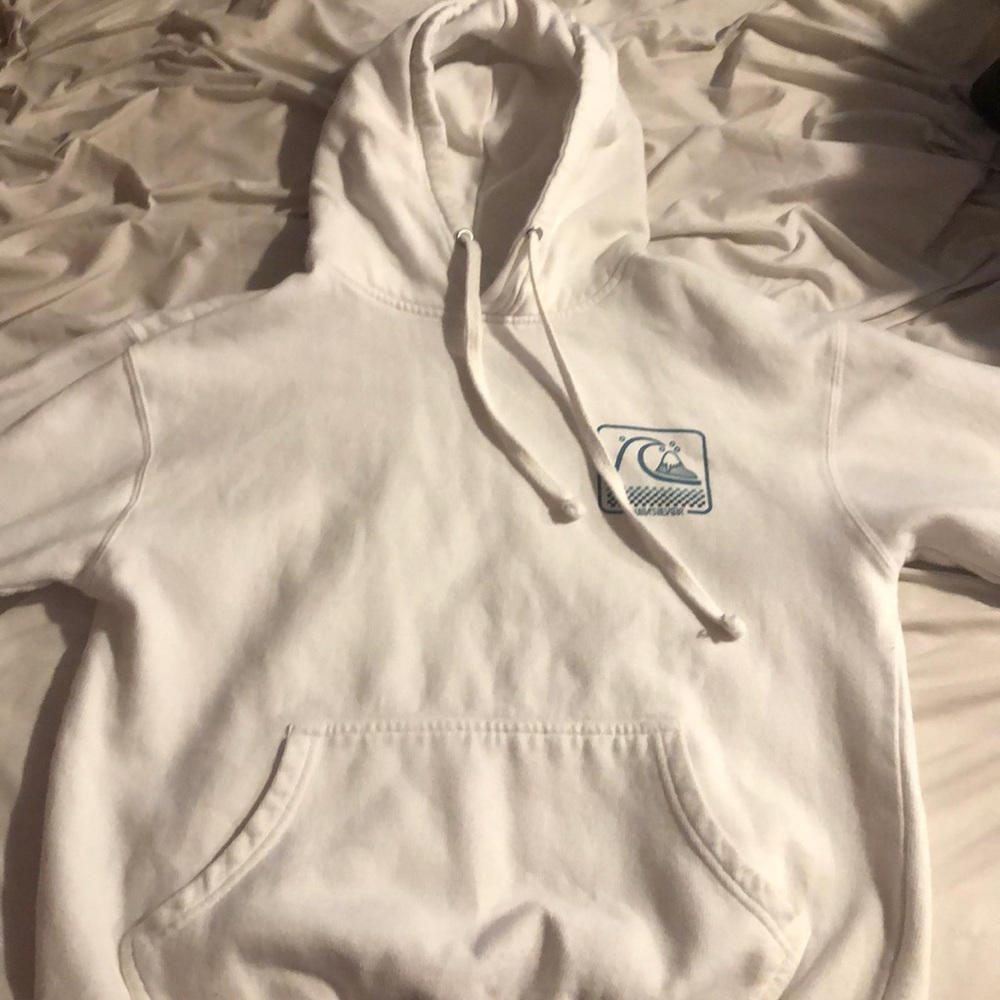 Quicksilver white hoodie men’s medium